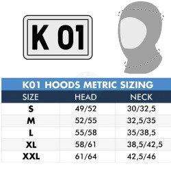 PERSONALIZE YOUR K01 HOOD - 5mm / 8mm PERSONALIZE YOUR K01 HOOD - 5mm / 8mm