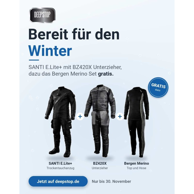 DEEPSTOP SANTI E.Lite Plus Winter Special (bis Ende November 26 !) DEEPSTOP SANTI E.Lite Plus Winter Special (bis Ende November 26 !)